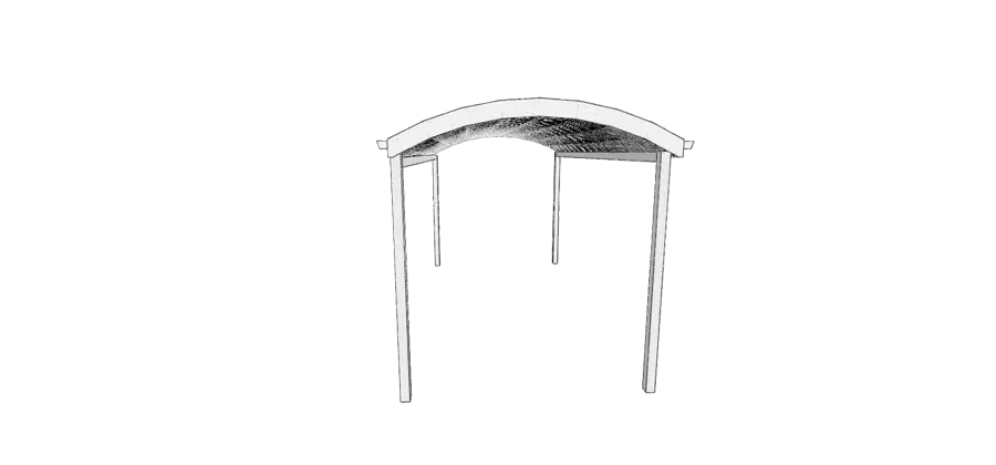 Curved Roof Carport 2